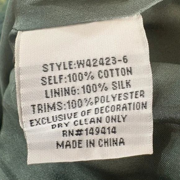 Johnny Was Heron Embroidered Silk Lined Bomber Jacket - XS - Picture 4 of 5